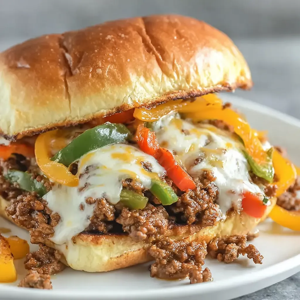 Philly Cheesesteak Sloppy Joes