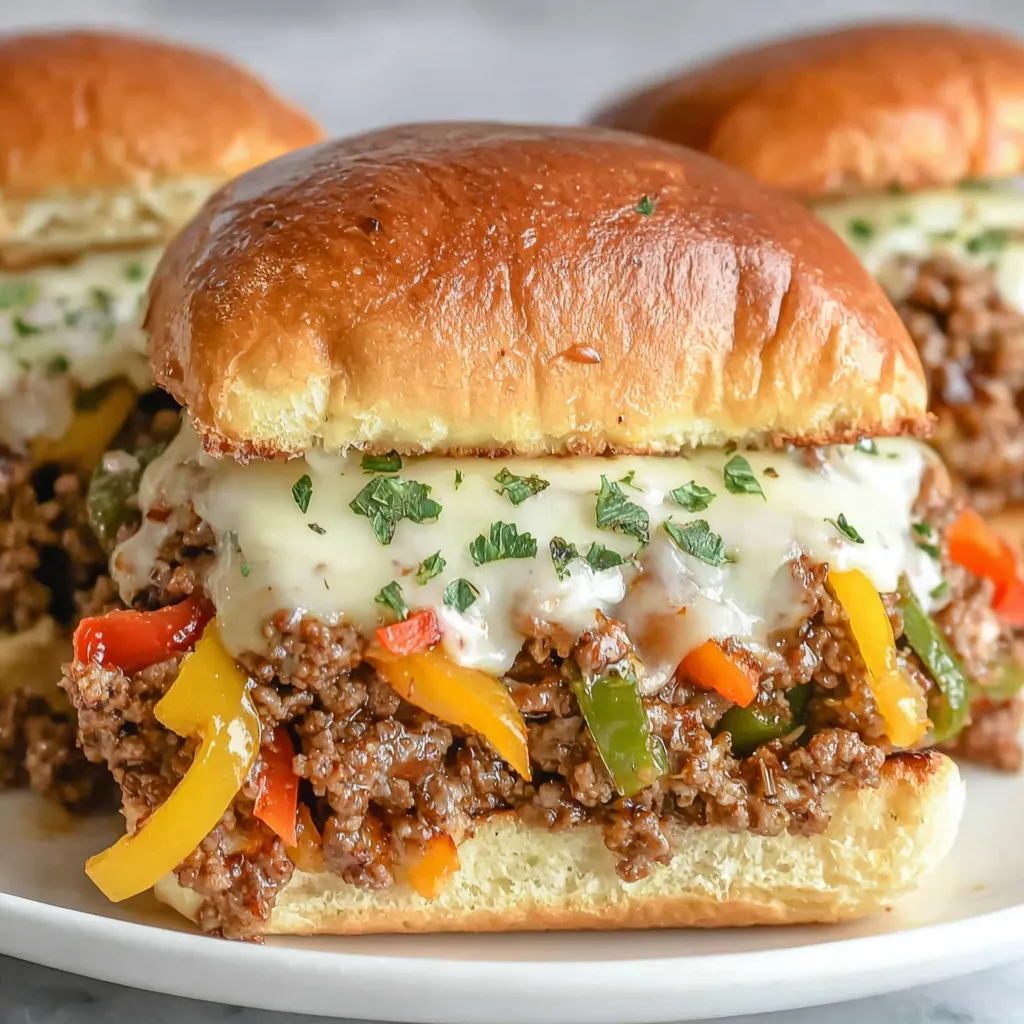 Philly Cheesesteak Sloppy Joes