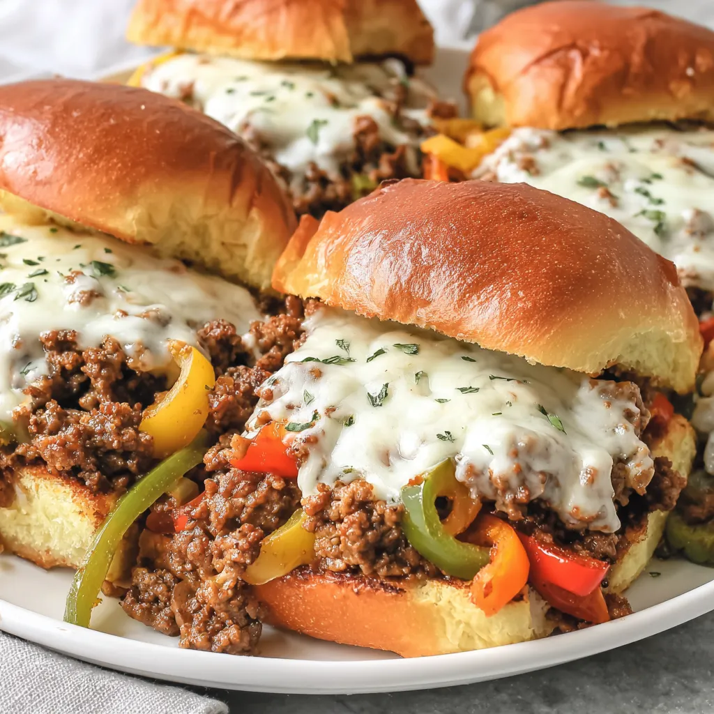 Philly Cheesesteak Sloppy Joes