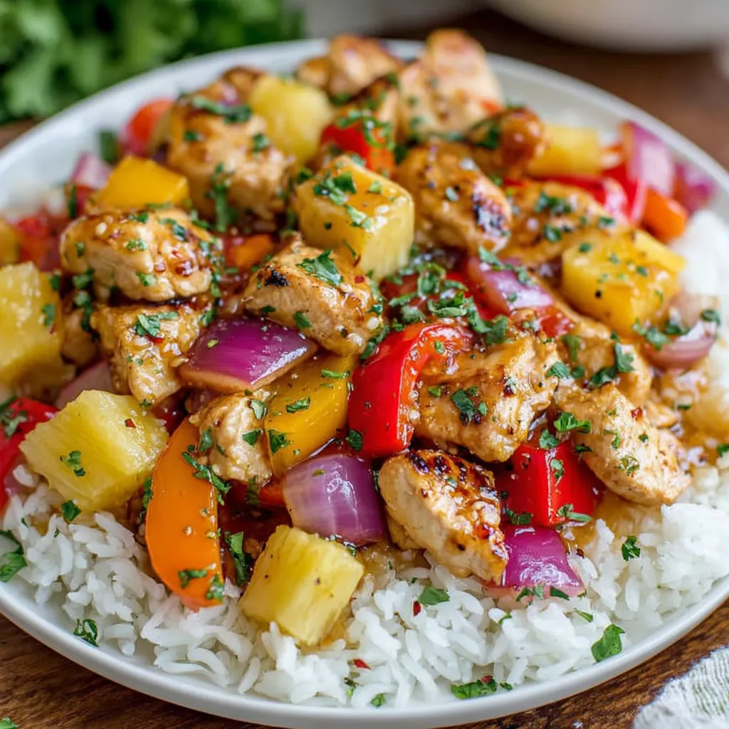 Hawaiian Chicken Sheet Pan