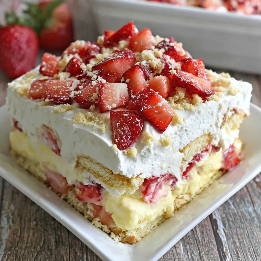 Strawberry Icebox Cake