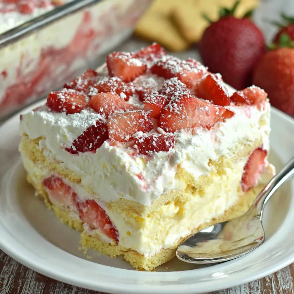 Strawberry Icebox Cake