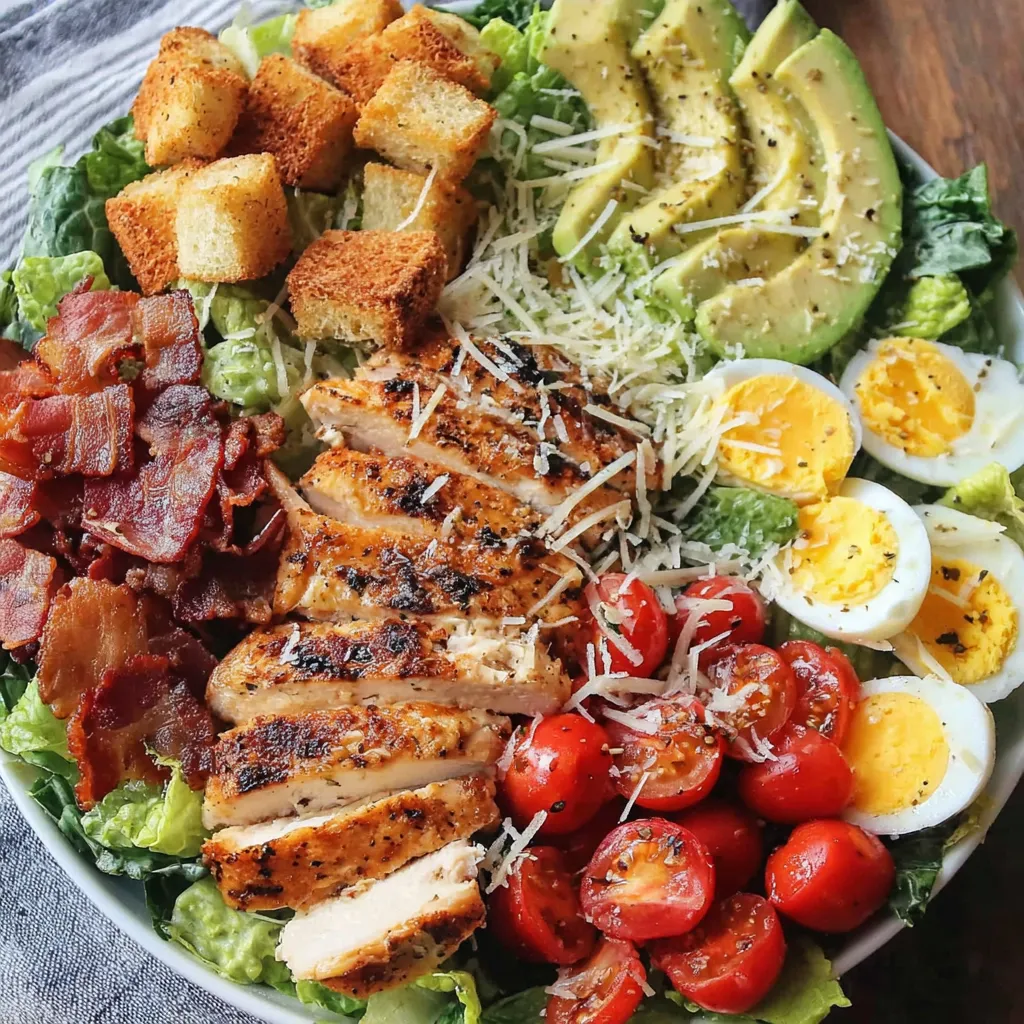 Grilled Chicken Avocado Caesar Salad