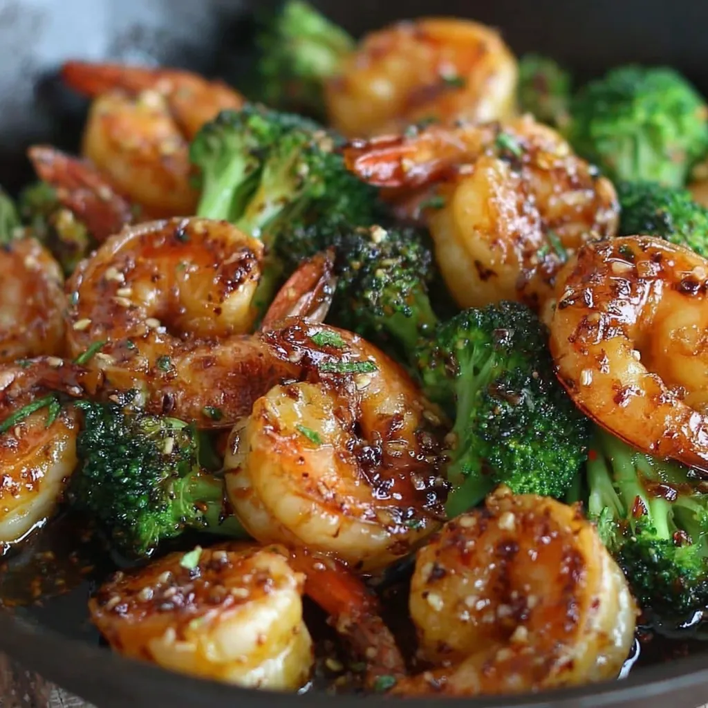 Honey Garlic Butter Shrimp and Broccoli