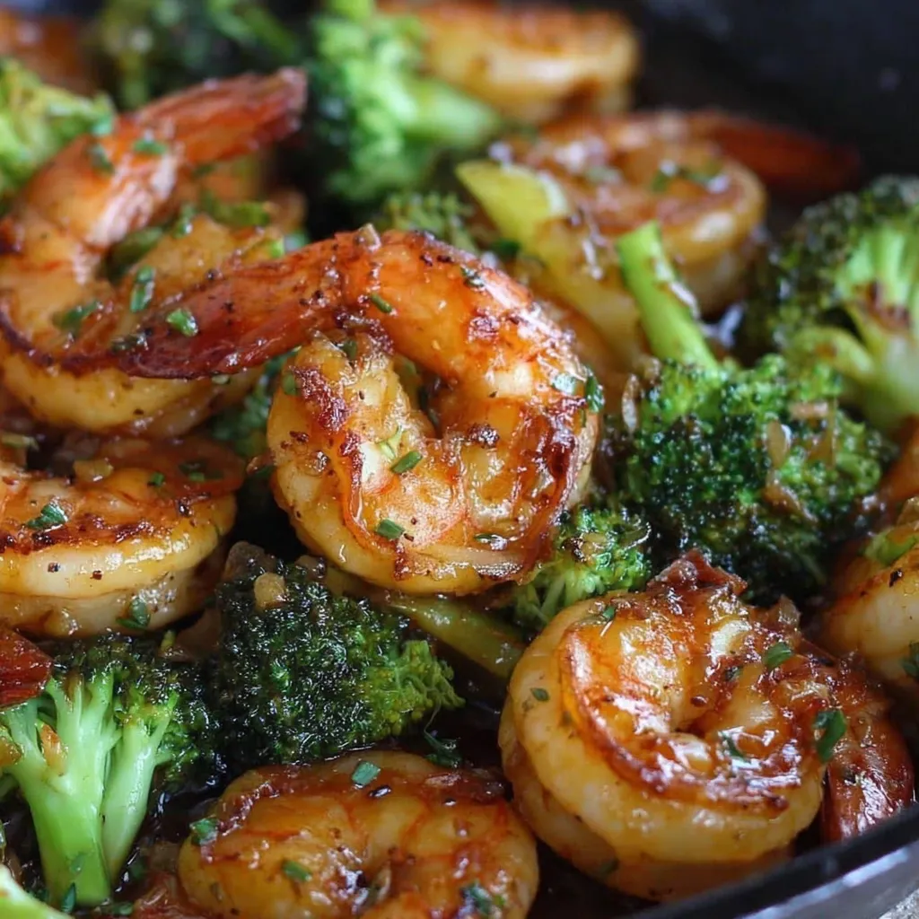 Honey Garlic Butter Shrimp and Broccoli