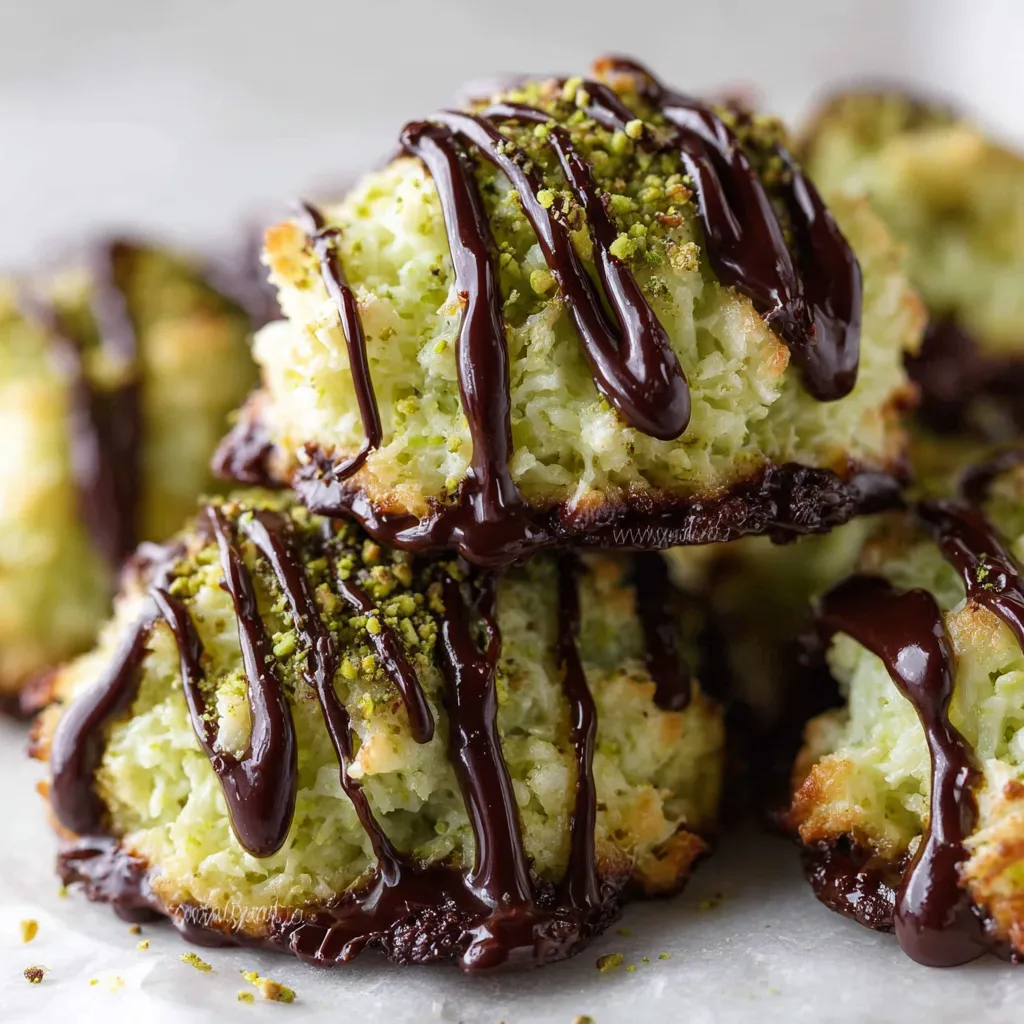 Pistachio Coconut Macaroons – Soft & Chewy