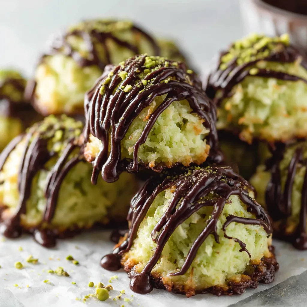 Pistachio Coconut Macaroons – Soft & Chewy