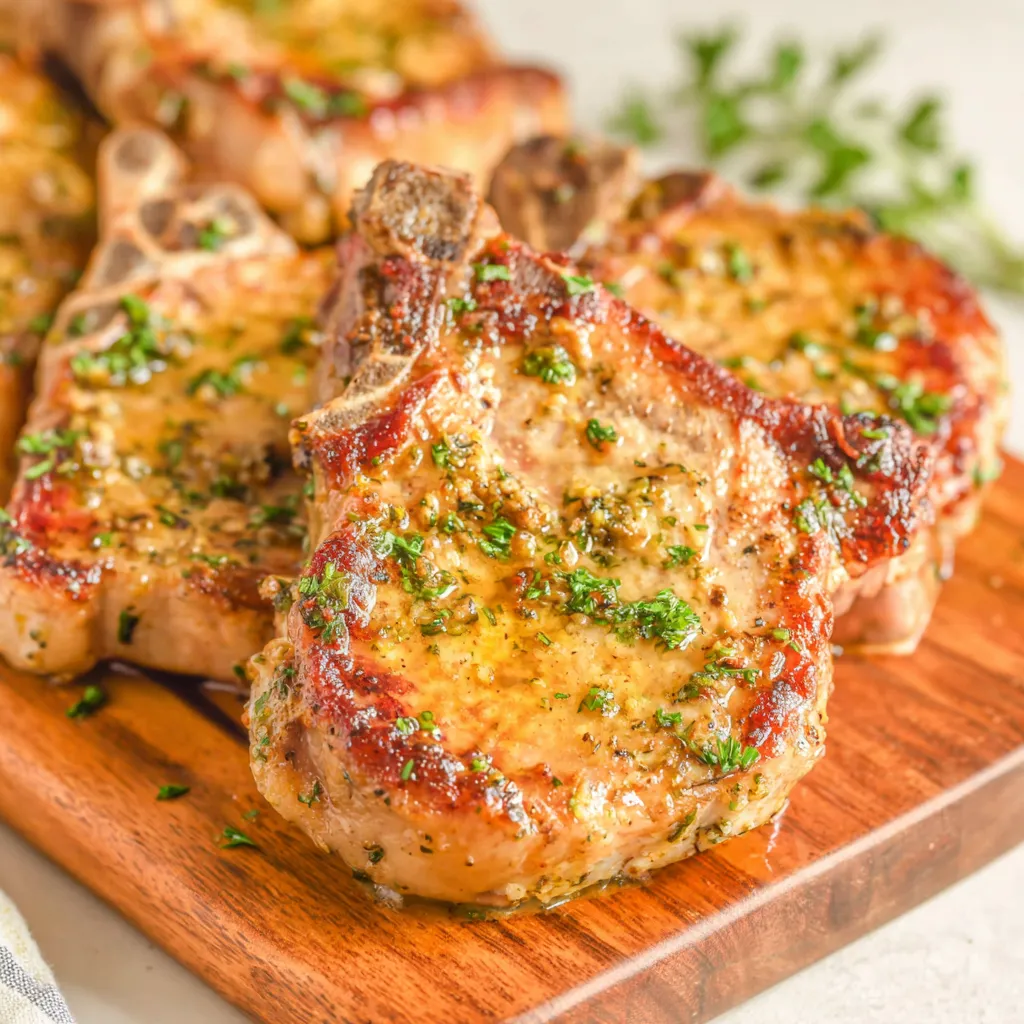 Baked Ranch Butter Pork Chops