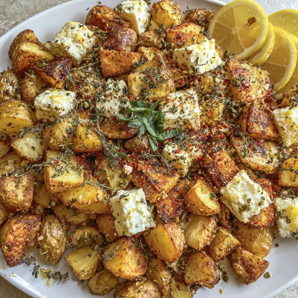 Baked Feta Potatoes