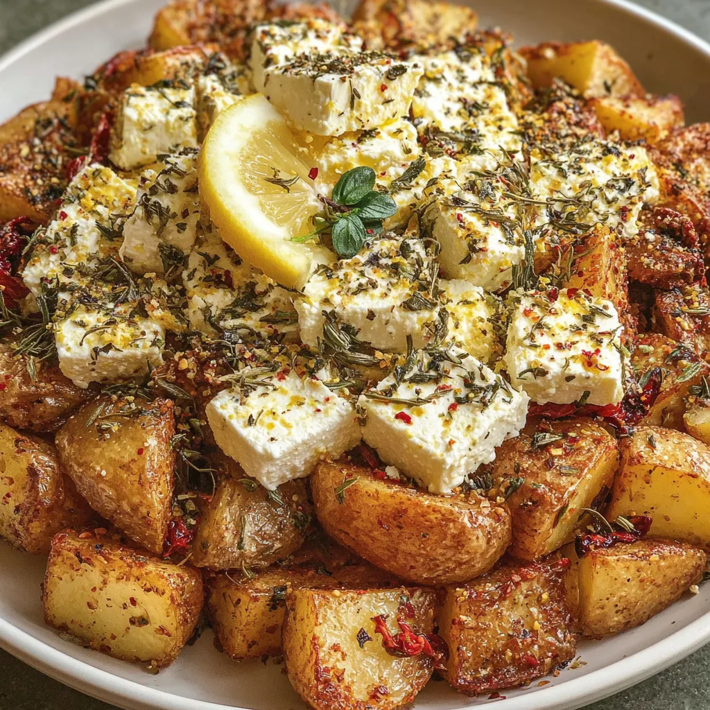 Baked Feta Potatoes