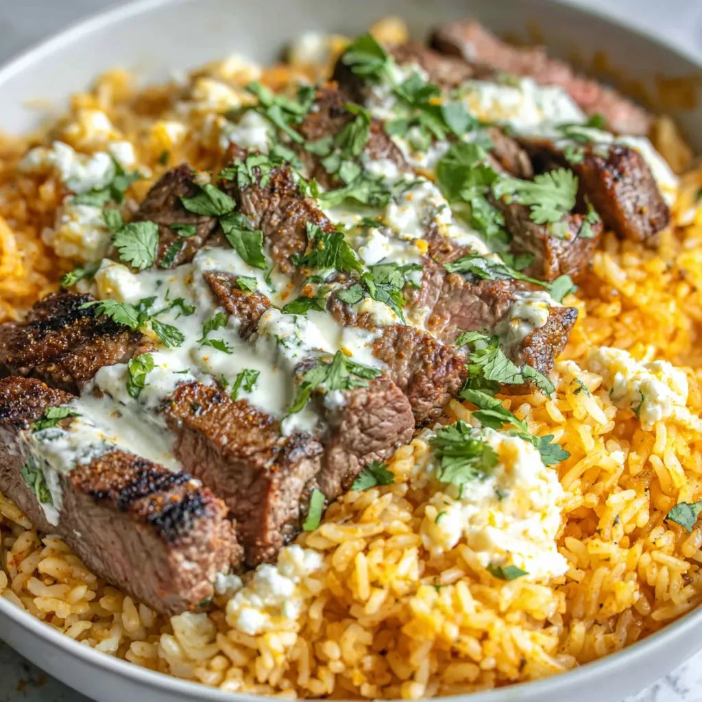 Steak & Queso Rice