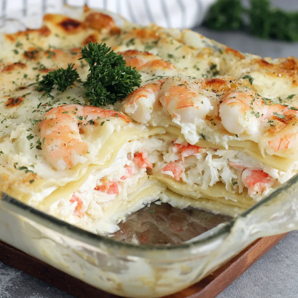 Simple Seafood Lasagna
