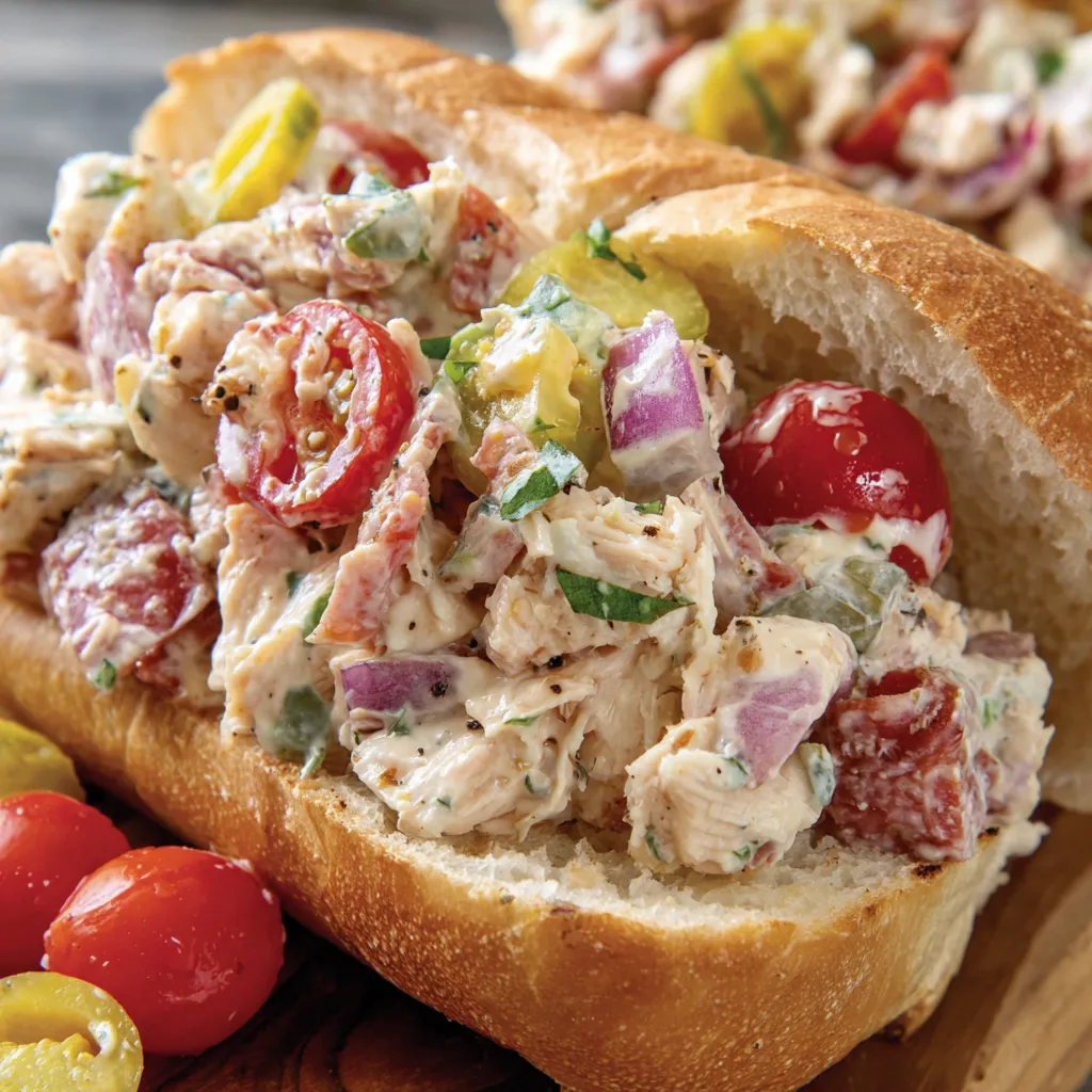Italian Grinder Chicken Salad