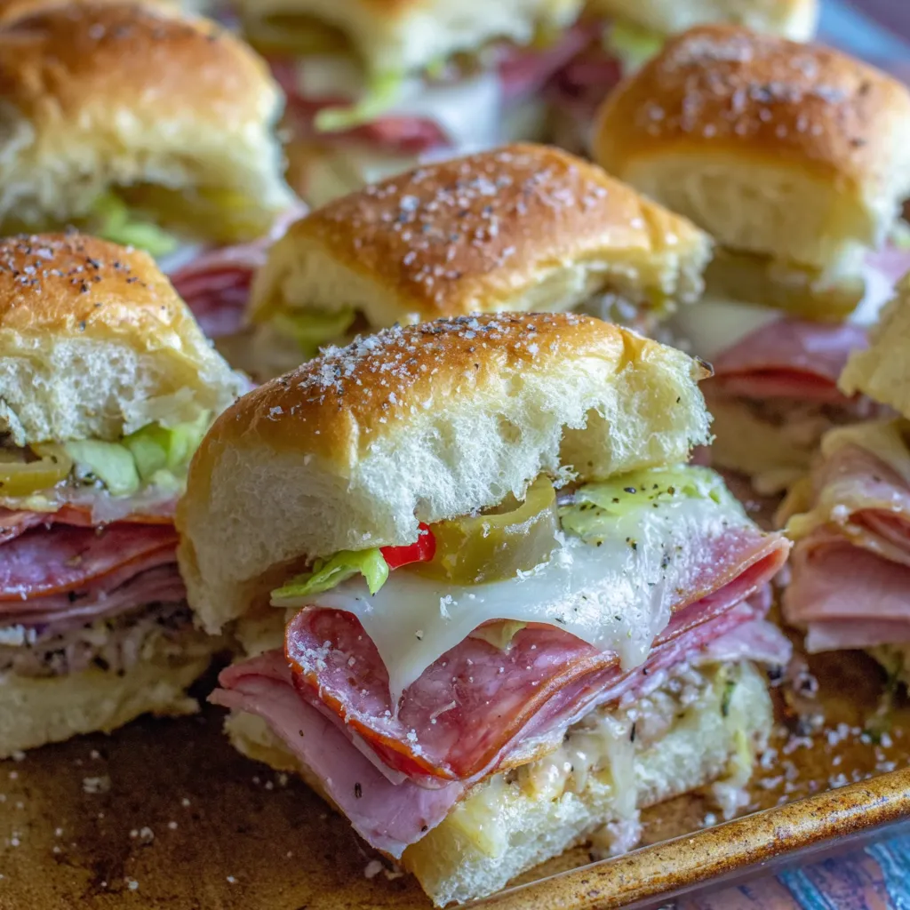 Hot Italian Sub Sliders