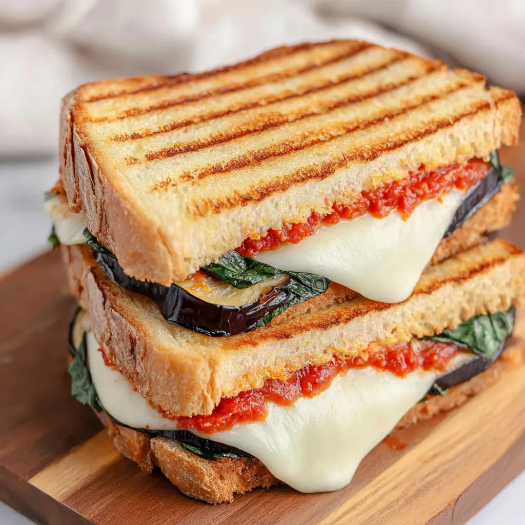 Best Grilled Eggplant Parmesan Panini
