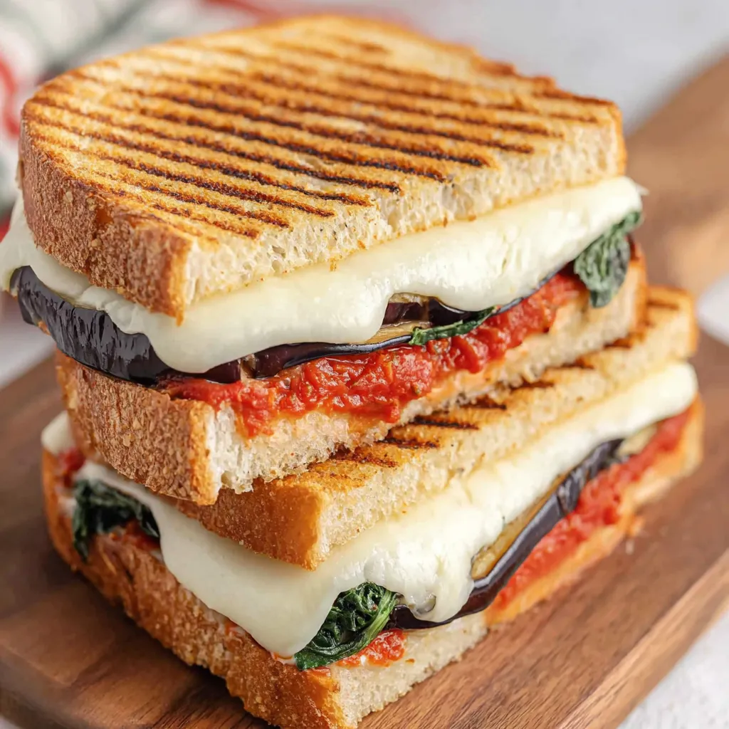 Best Grilled Eggplant Parmesan Panini