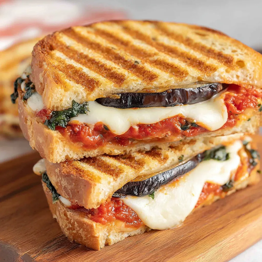 Best Grilled Eggplant Parmesan Panini