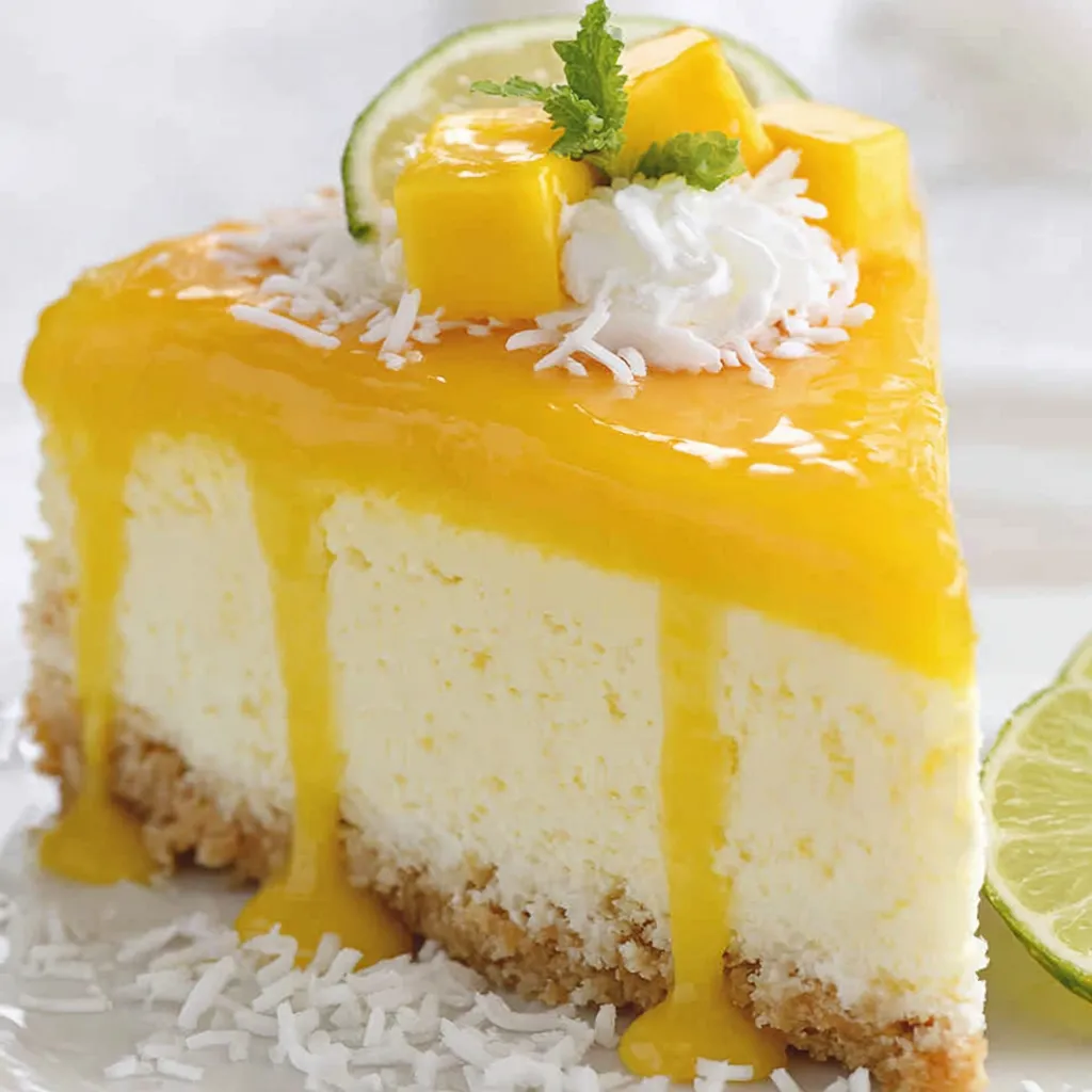 Mango Key Lime Cheesecake