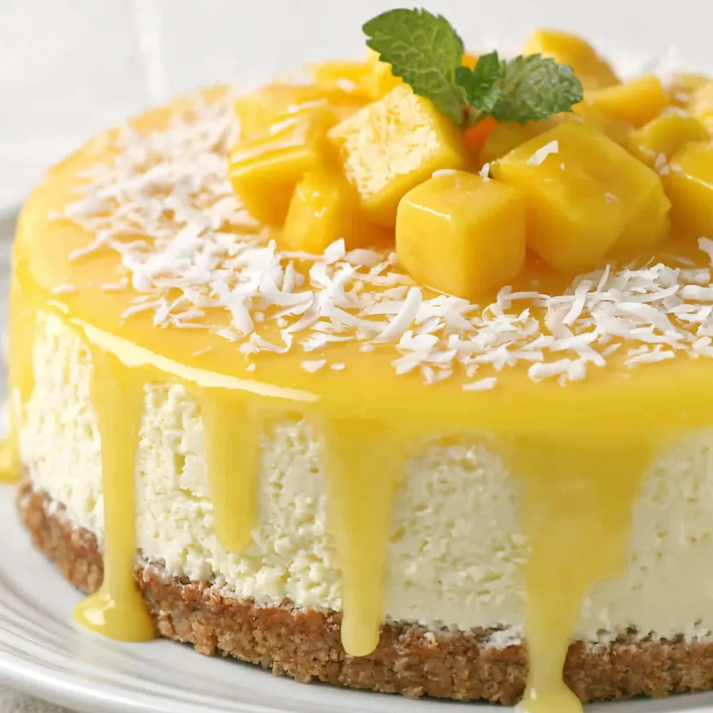 Mango Key Lime Cheesecake