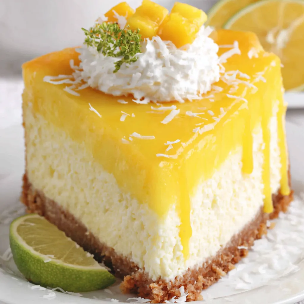 Mango Key Lime Cheesecake