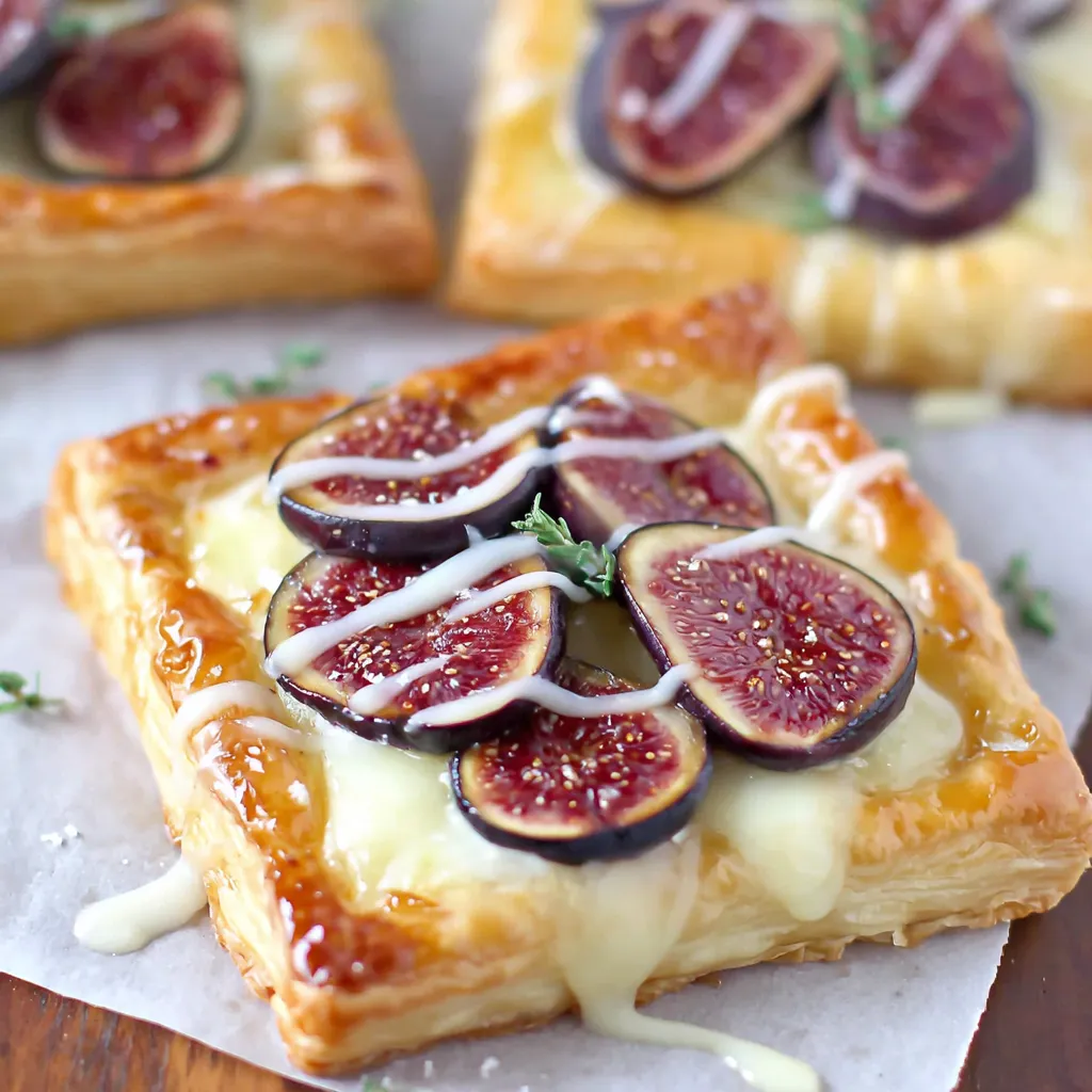 Quick Vanilla Fig Puff Pastry Tarts