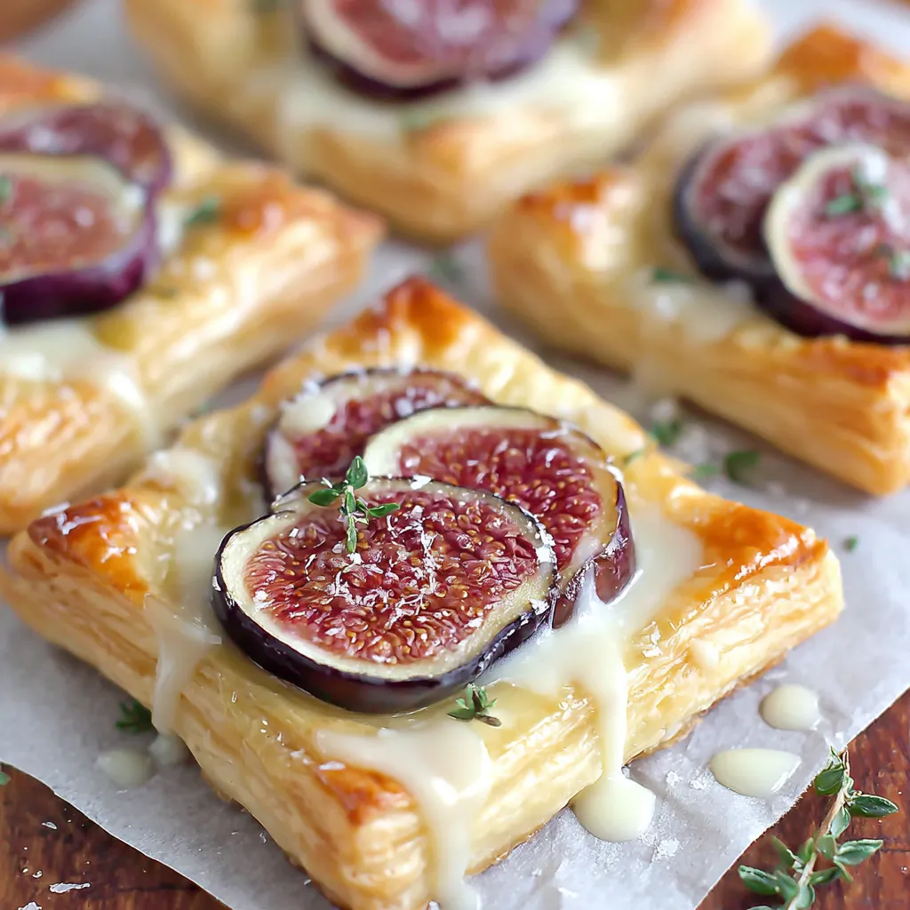 Quick Vanilla Fig Puff Pastry Tarts