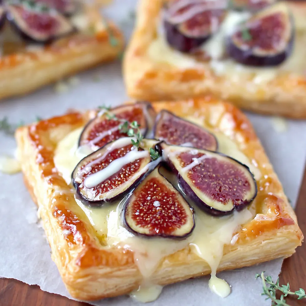 Quick Vanilla Fig Puff Pastry Tarts
