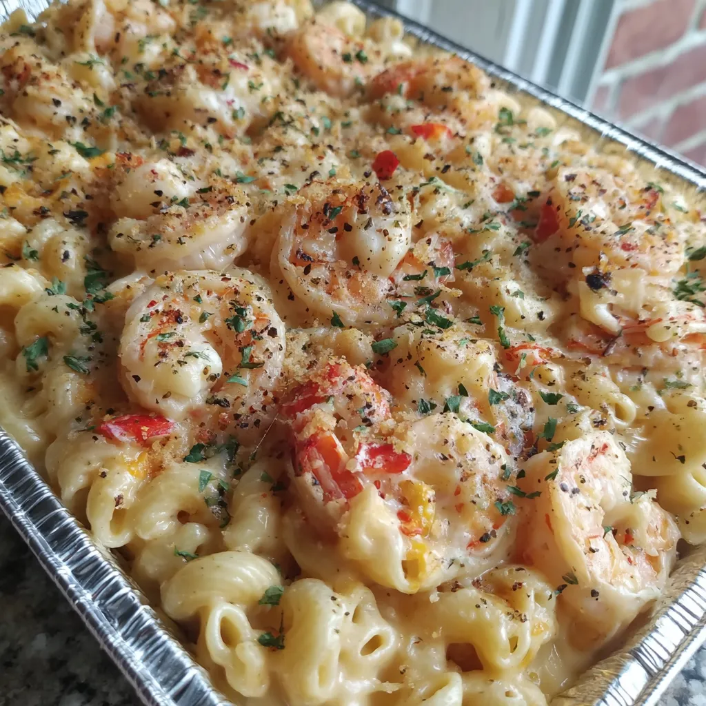 Seafood Mac & Cheese Bake