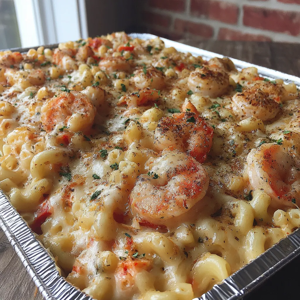 Seafood Mac & Cheese Bake