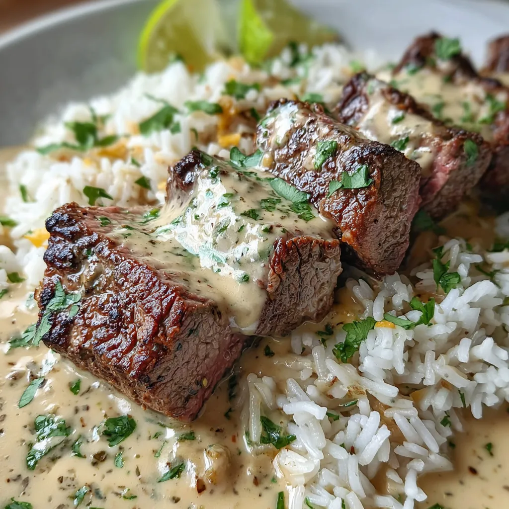 Steak and Queso Rice