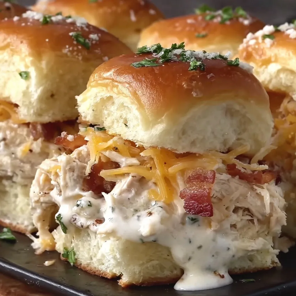 Chicken Bacon Ranch Sliders