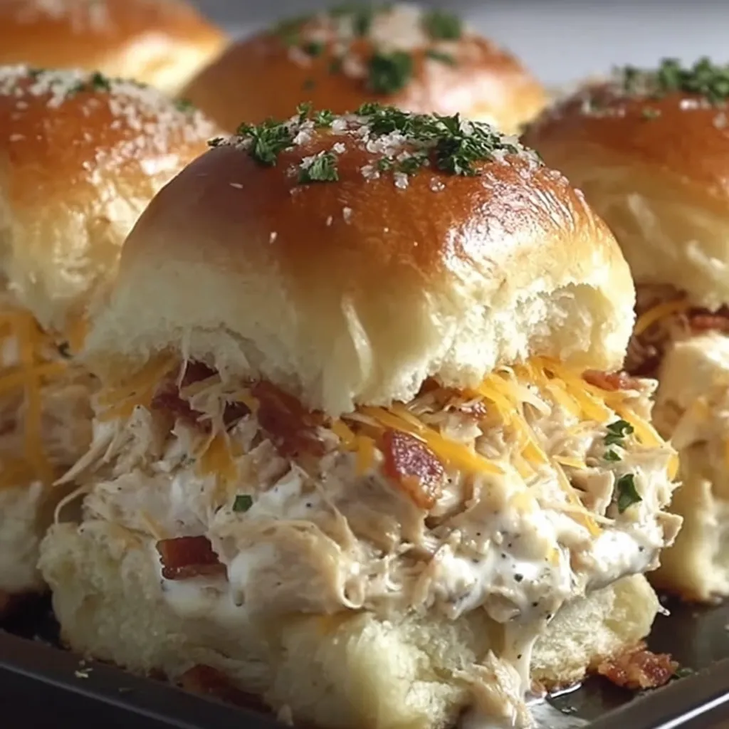 Chicken Bacon Ranch Sliders