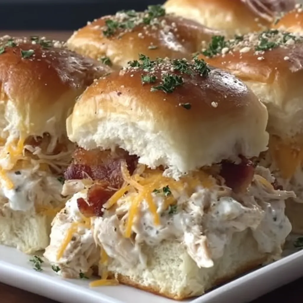 Chicken Bacon Ranch Sliders