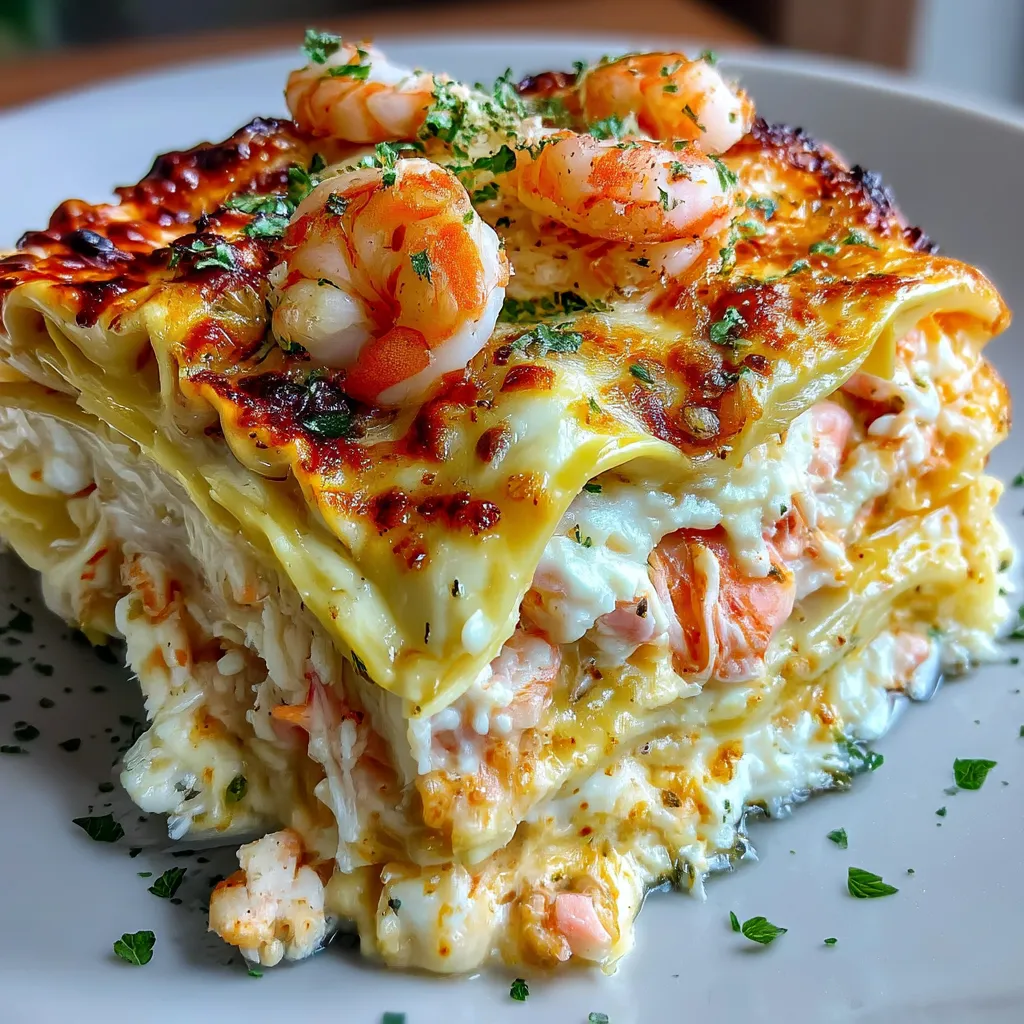 Seafood Lasagna Shrimp Crab