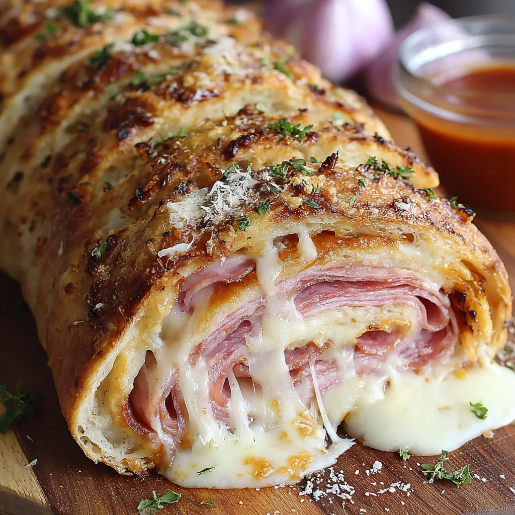 Italian Stromboli Stuffed Bread