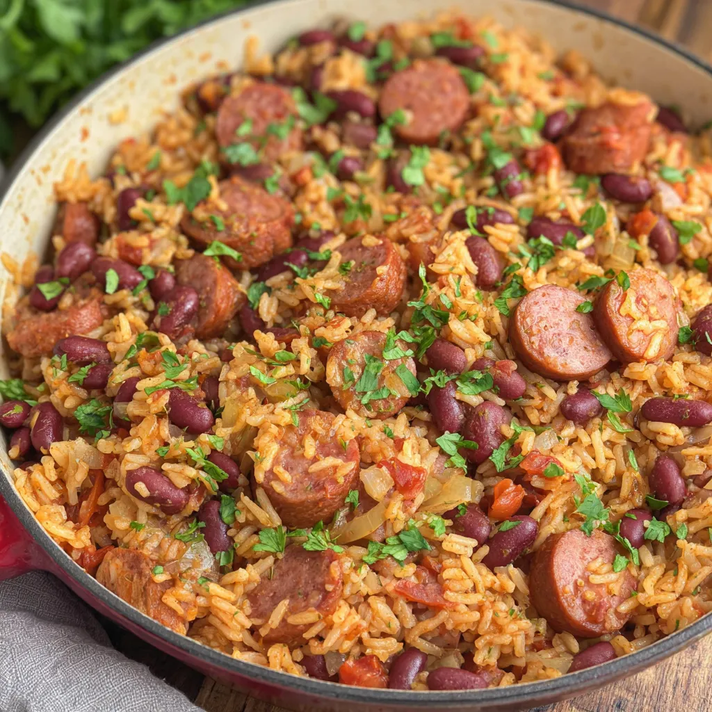 One-Pot Cajun Rice and Beans