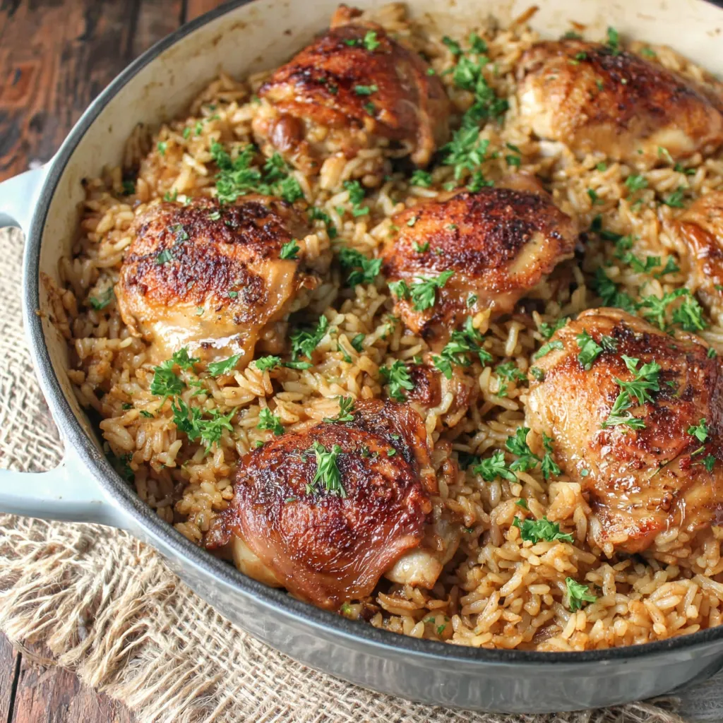 Paprika Chicken and Rice Bake