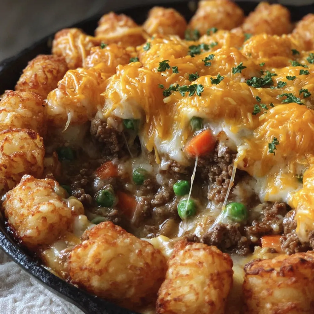 Shepherd's Pie Tater Tot Casserole