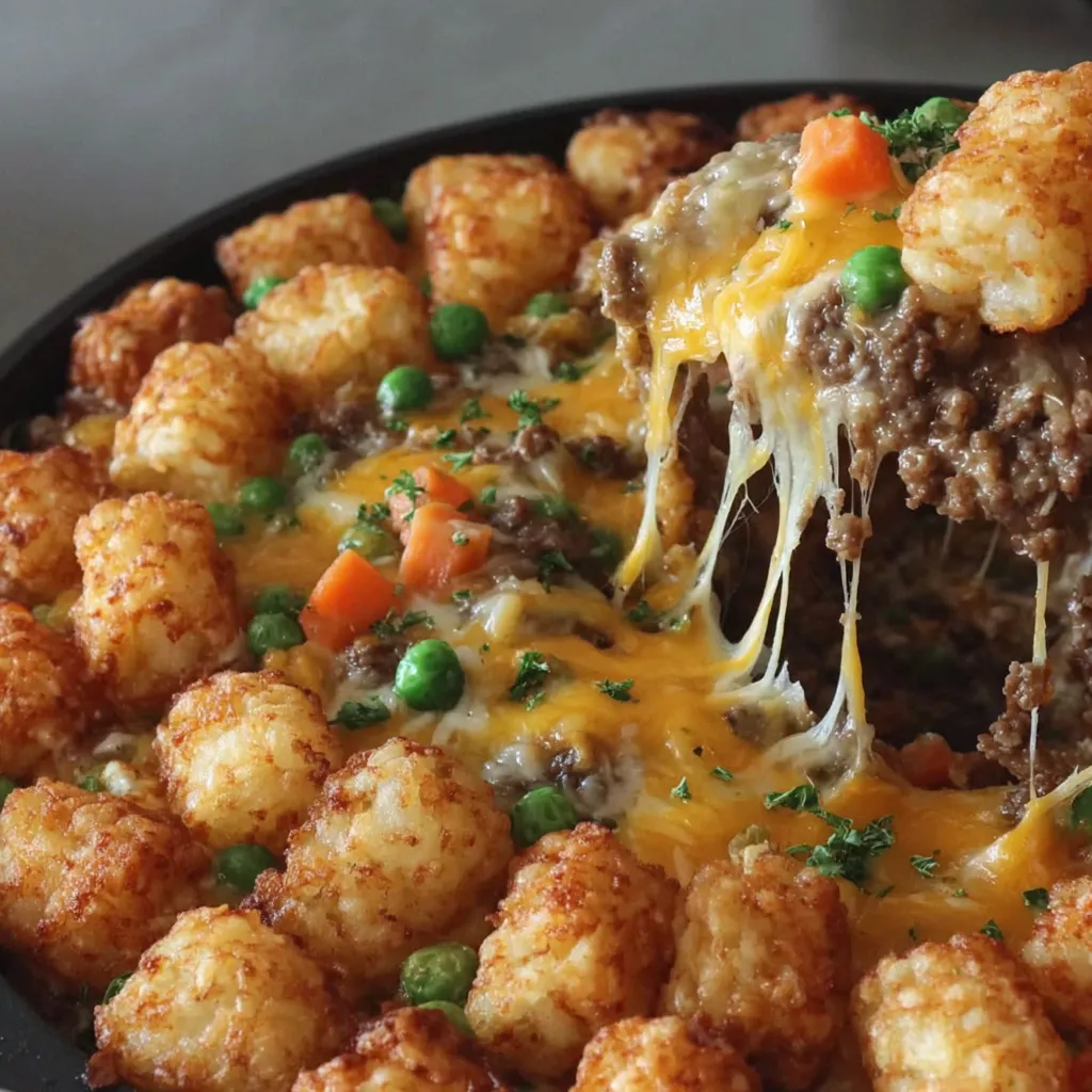 Shepherd's Pie Tater Tot Casserole