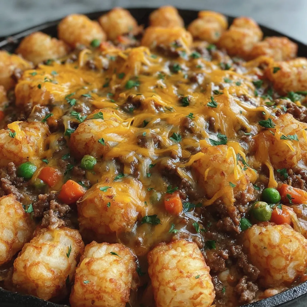 Shepherd's Pie Tater Tot Casserole
