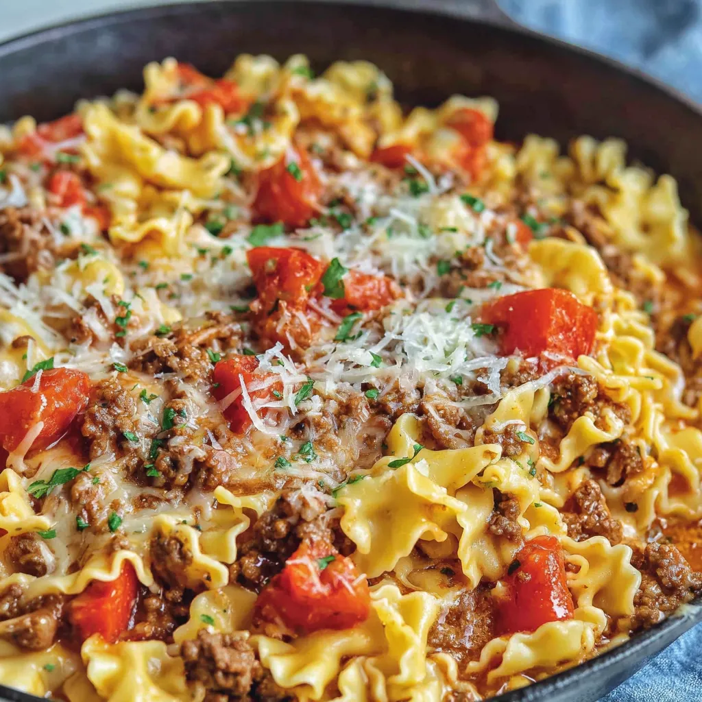 Easy Skillet Lasagna