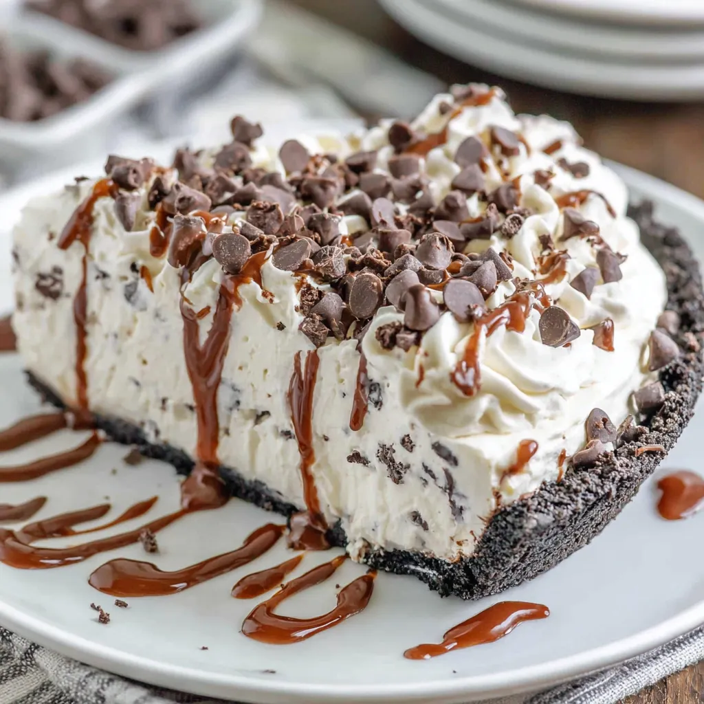 No-Bake Chocolate Chip Cheesecake