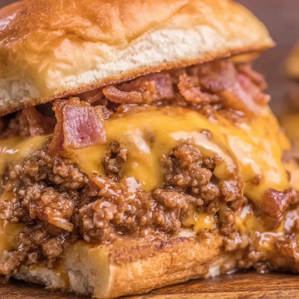 Bacon Beer Cheese Sloppy Joes