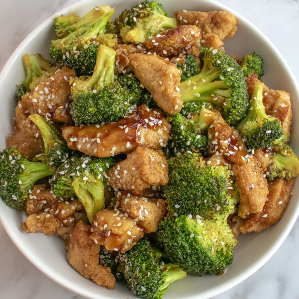 Honey Sesame Chicken and Broccoli
