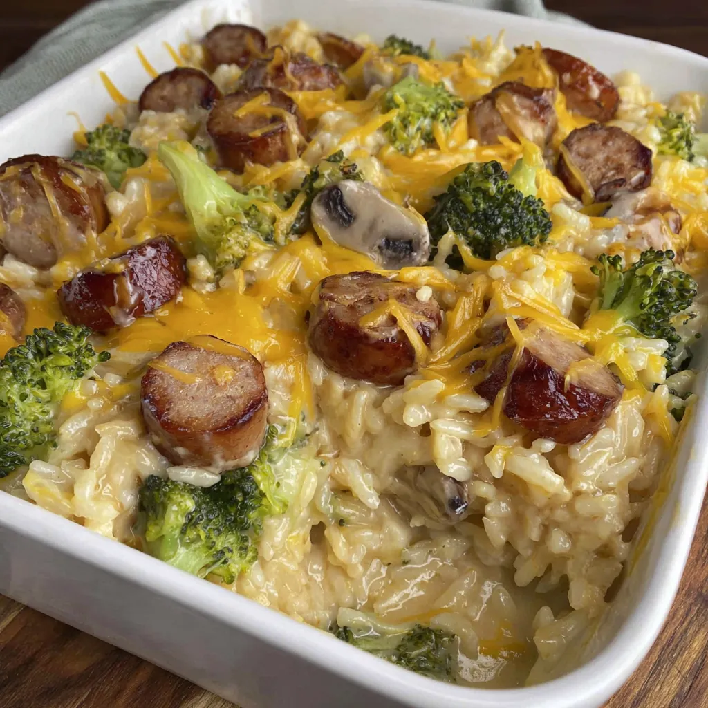 Cheesy Sausage Comfort Casserole