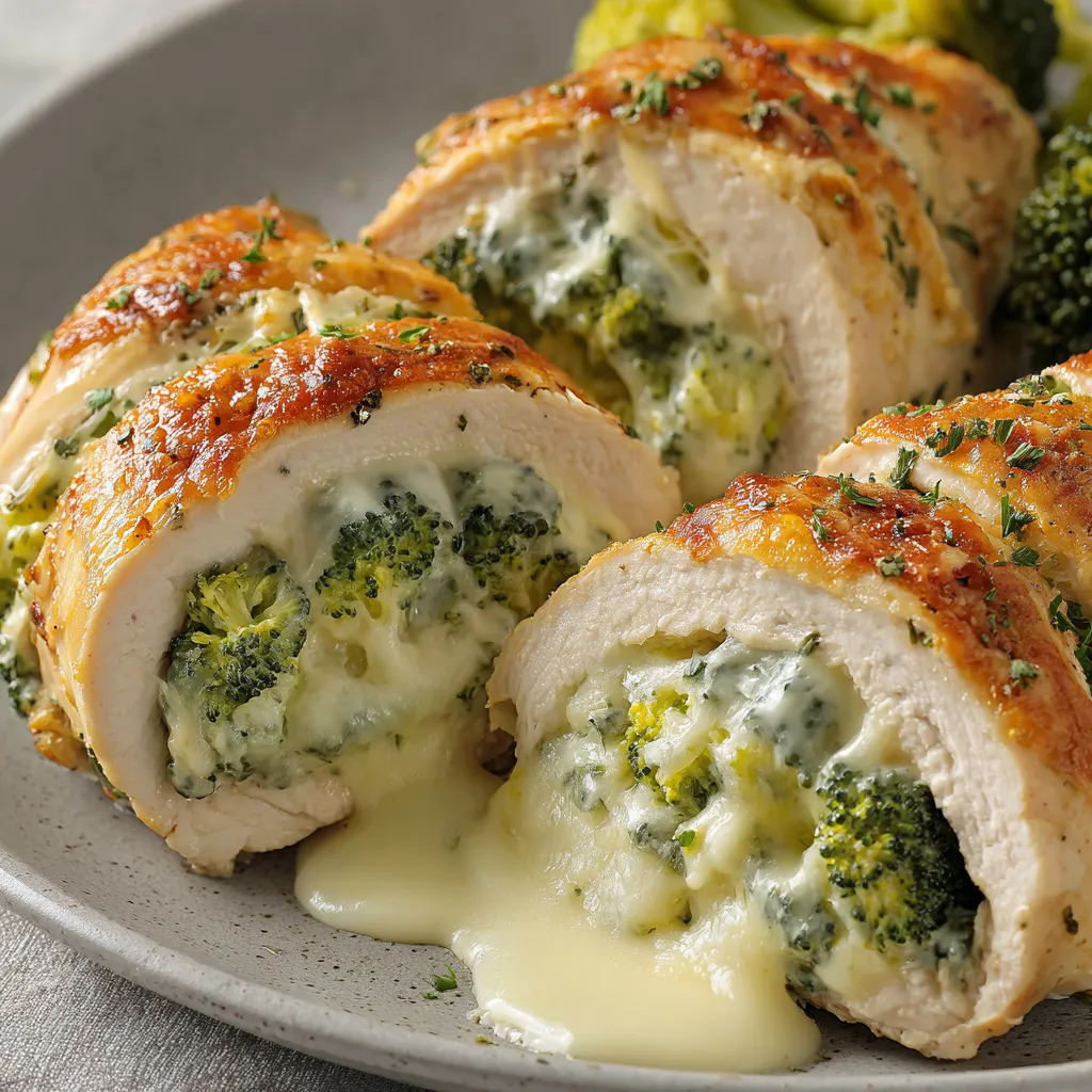 Broccoli Stuffed Chicken Breast