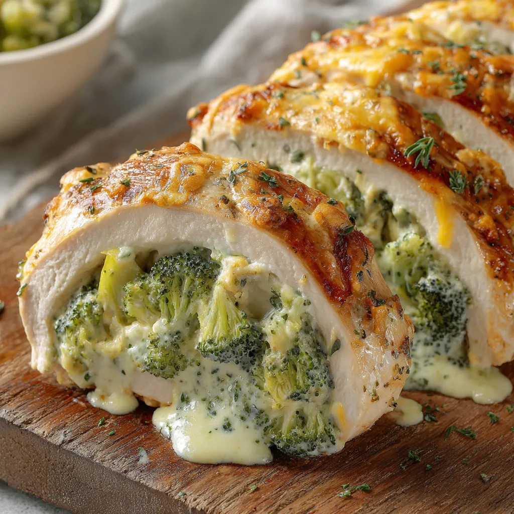 Broccoli Stuffed Chicken Breast