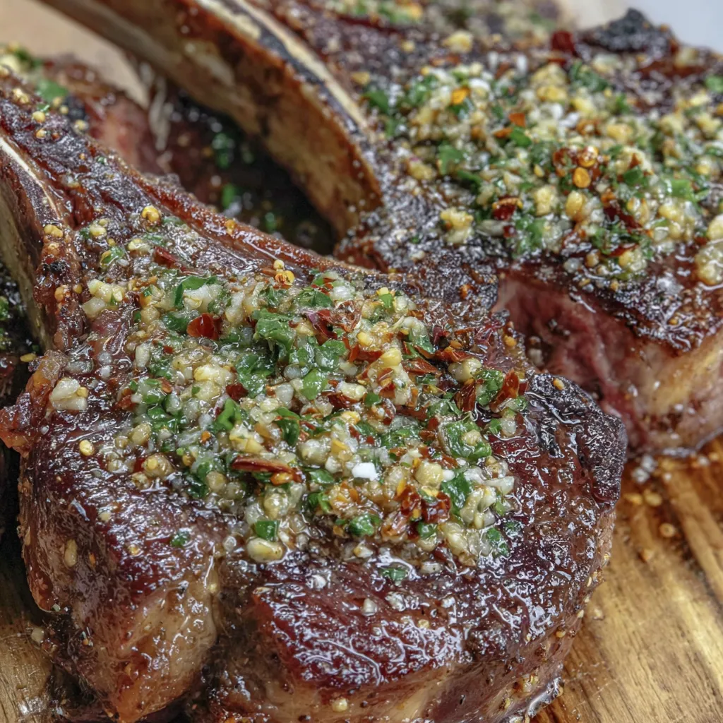Spicy Garlic Tomahawk Steak Recipe - Reverse Seared BBQ Perfection