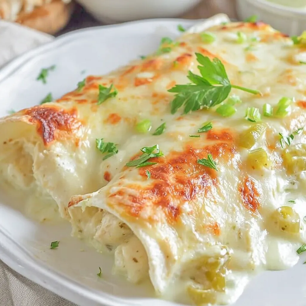 White Chicken Enchiladas