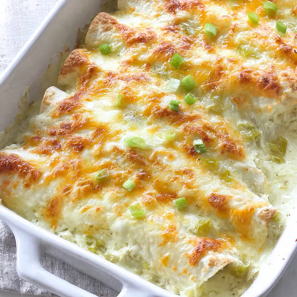 White Chicken Enchiladas